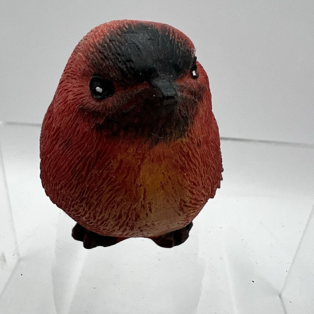 Red Bird Resin Figurine Spring Decor 1.5x2.5